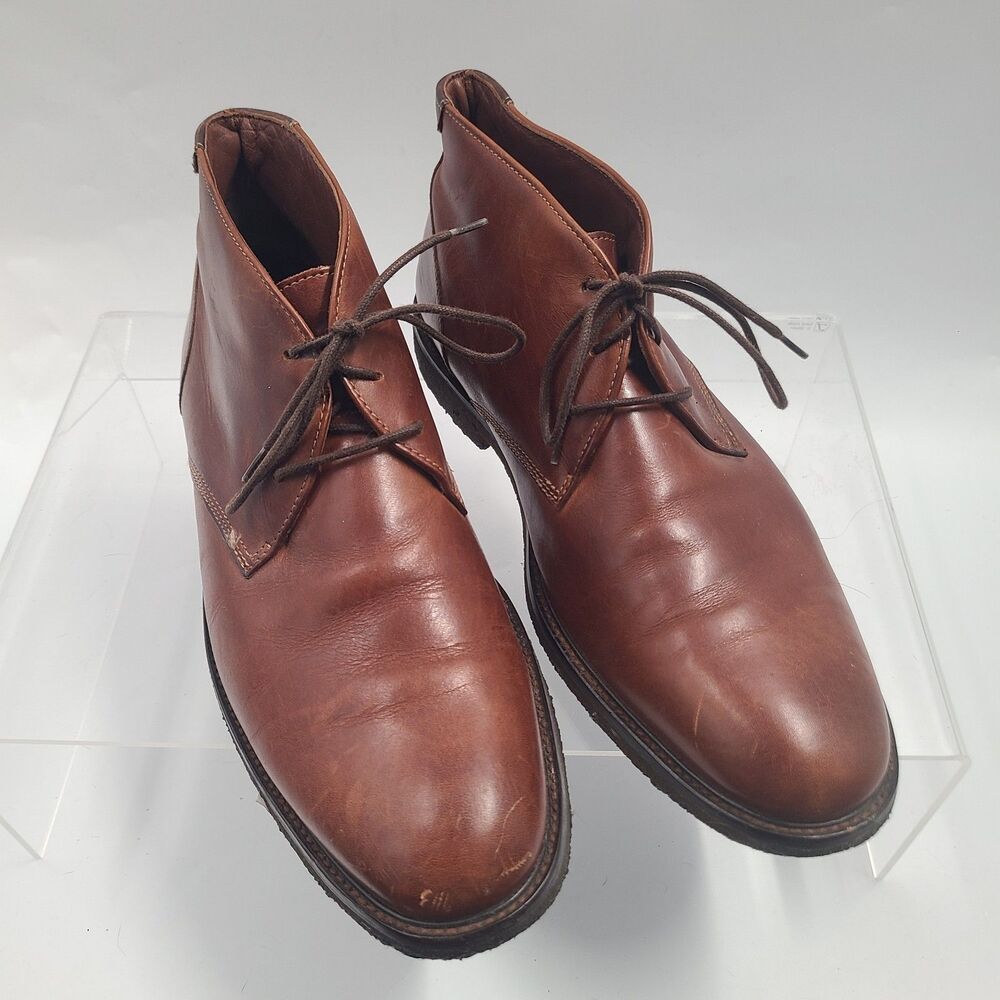 Sz 13 M JOHNSTON & MURPHY Men’s Dress Casual Chukka Boots Brown  Leather 25-2022